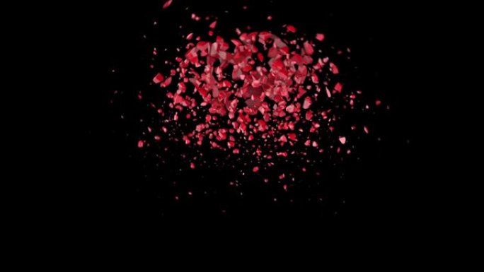 几个圆球的破裂和破裂-爆炸细菌-爆炸原子核-彩色爆炸动画，可循环-循环4k爆炸球-3D球臂-黑色背景