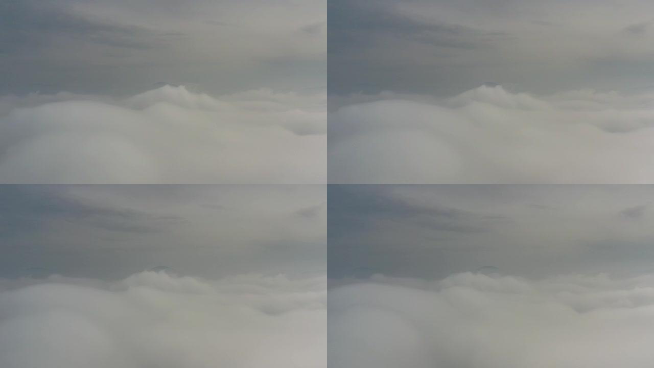 无人机对云层的鸟瞰图