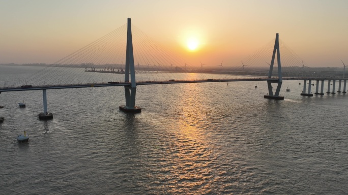 5K原素材-航拍杭州湾跨海大桥