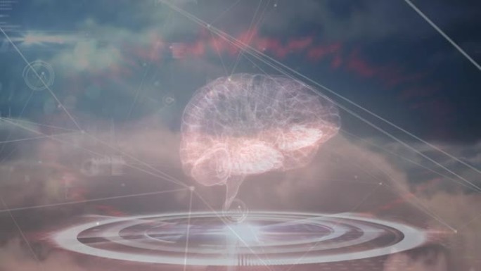 人脑连接网络的动画和医学数据处理