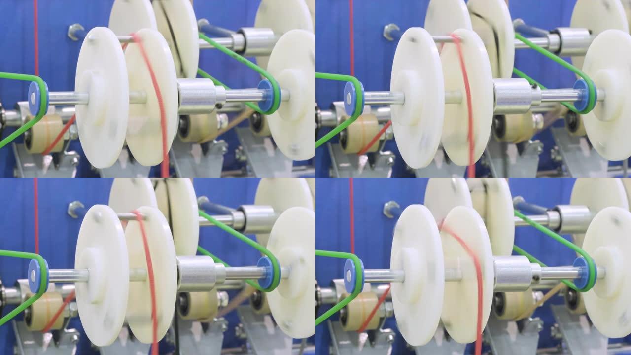 机器上用于服装纺织制造的工业棉织物卷