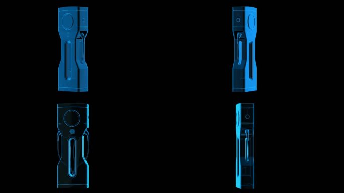 新能源汽车充电桩全息蓝色科技通道素材