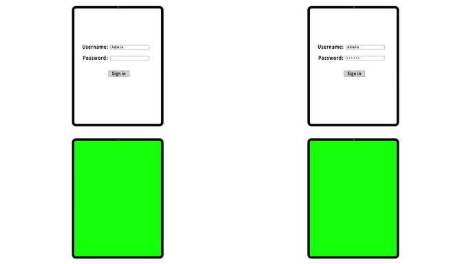 平板电脑登录屏幕