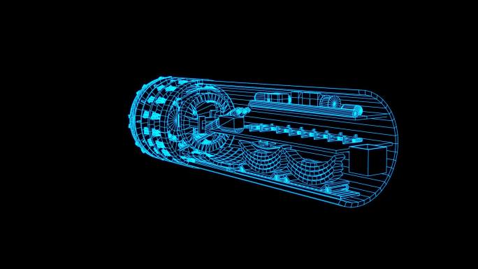 全息线框科技盾构机带通道