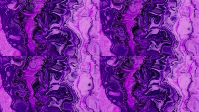 缓慢变化的紫色有机粘性形式的动画