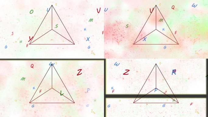 字母和几何图形的动画