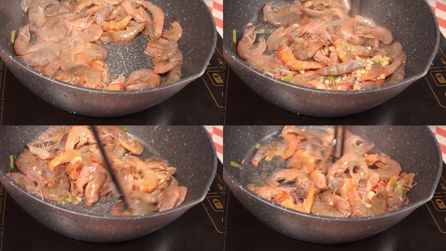 炒制油焖虾红烧大虾油焖大虾海鲜 (2)