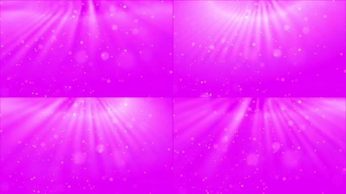 抽象紫色背景与粒子和光耀斑