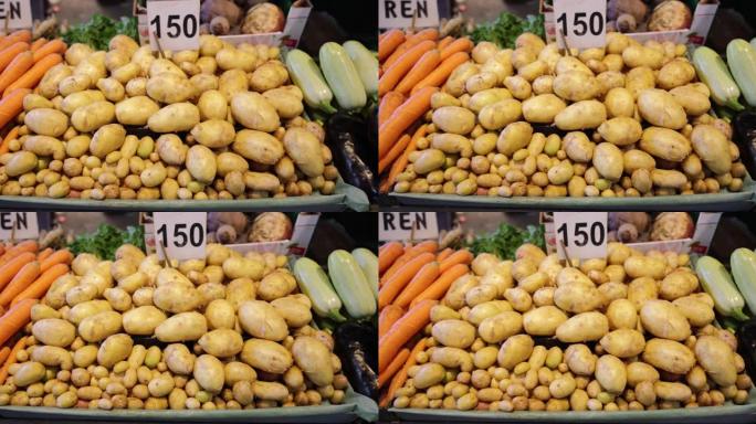 土豆堆与市场上的价格