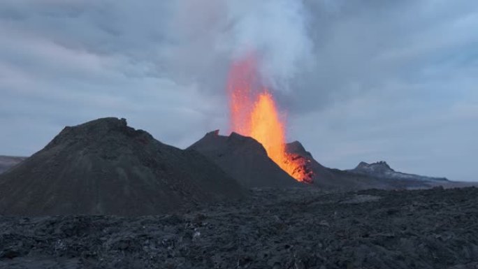 冰岛火山火山爆发