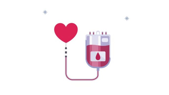 世界献血者日运动用袋子和心脏
