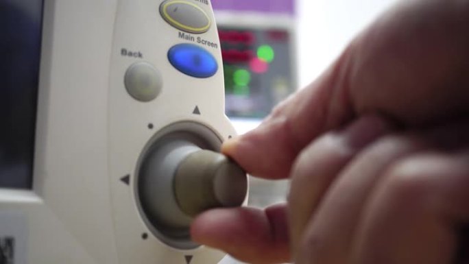 旋钮控制医疗设备操作转动旋钮按钮病房监测