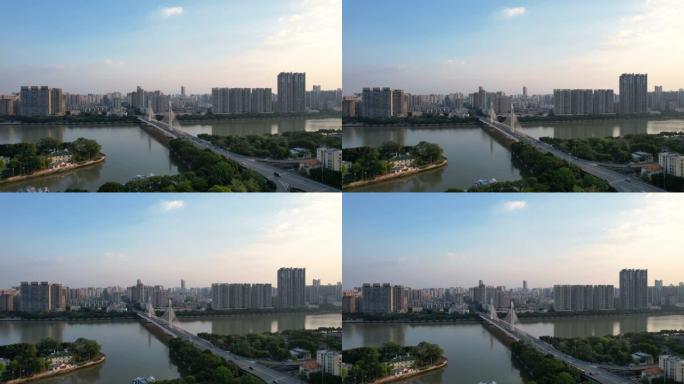 中国广州海印大桥鸟瞰图