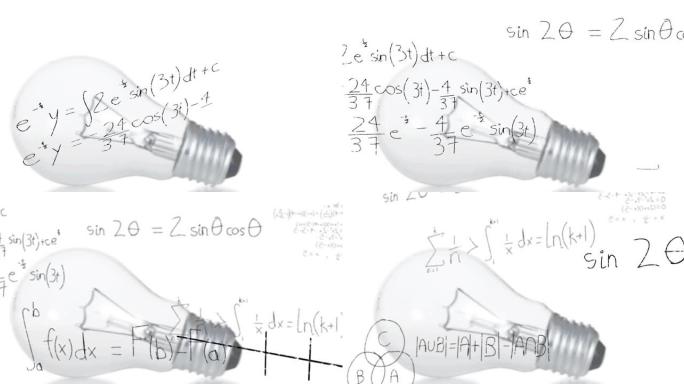 灯泡动画与科学公式数据处理