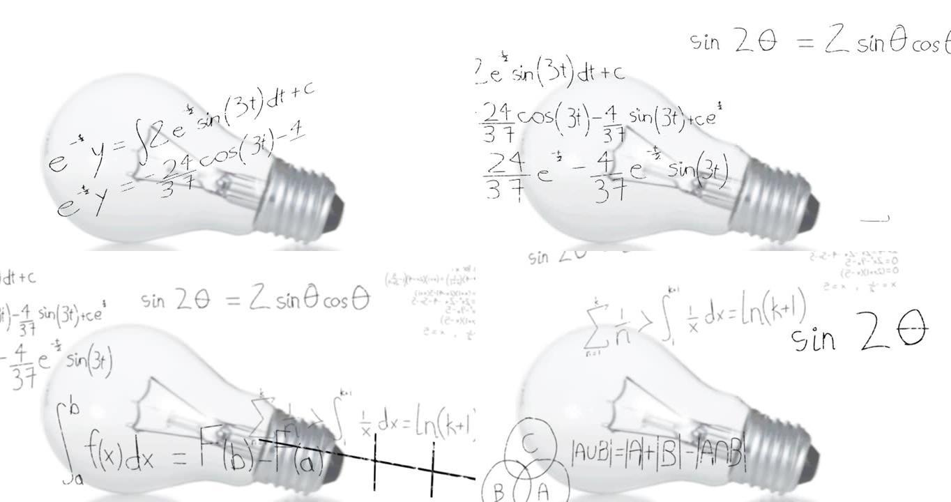 灯泡动画与科学公式数据处理