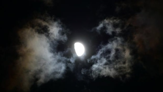 月光夜黑上升明月光月球月圆夜