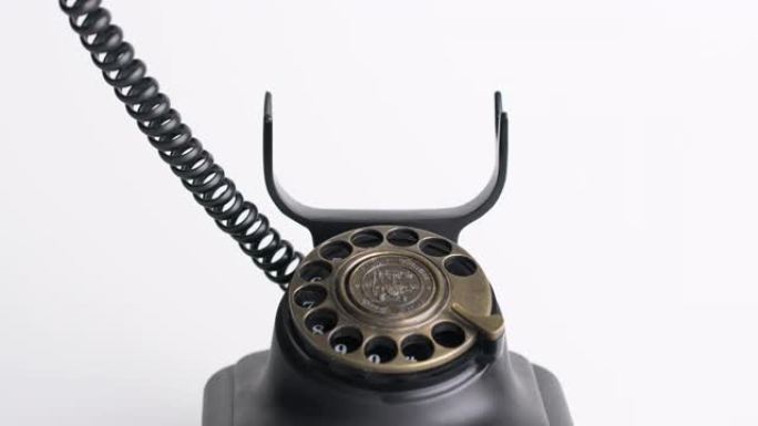 4k旧复古电话联系我们概念