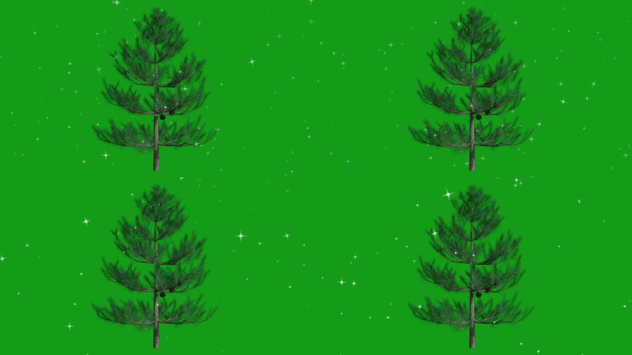 圣诞庆典绿屏运动图形