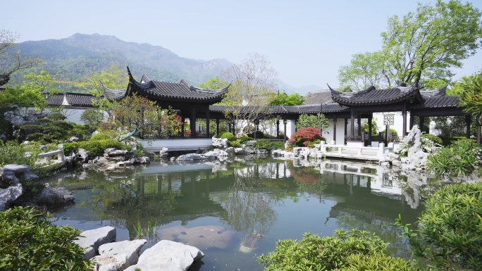 中式园林庭院建筑