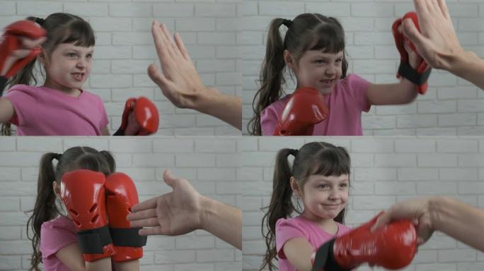 拳击手女孩。