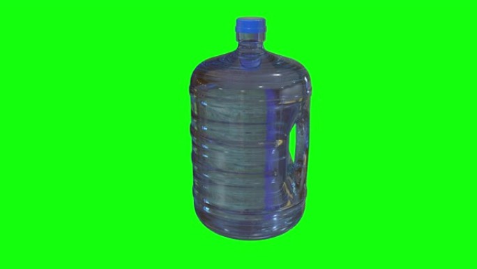 8动画3d全水塑料加仑瓶绿屏饮用色度键