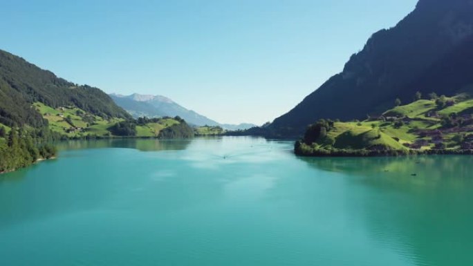 伦格恩湖。伦纳西。瑞士。