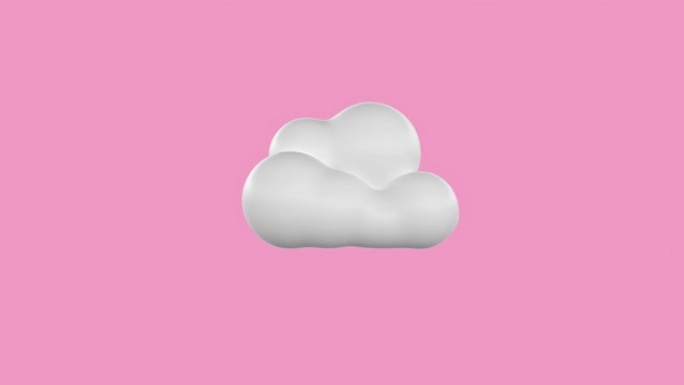 粉色场景天气图标符号卡通风格3d渲染运动