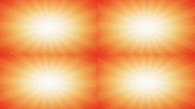 橙色暖色复古抽象背景，带阳光光束