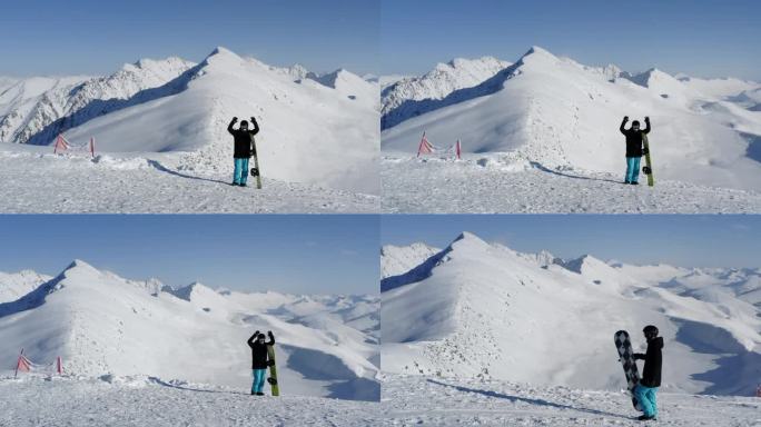 冬季旅游 滑雪爱好者