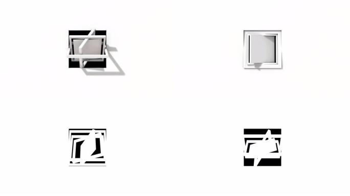 陀螺环元件用 α 旋转正方形