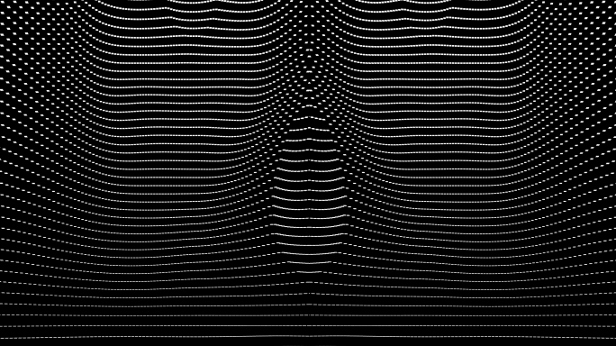 【4K时尚背景】黑白虚幻动态点线连动变化