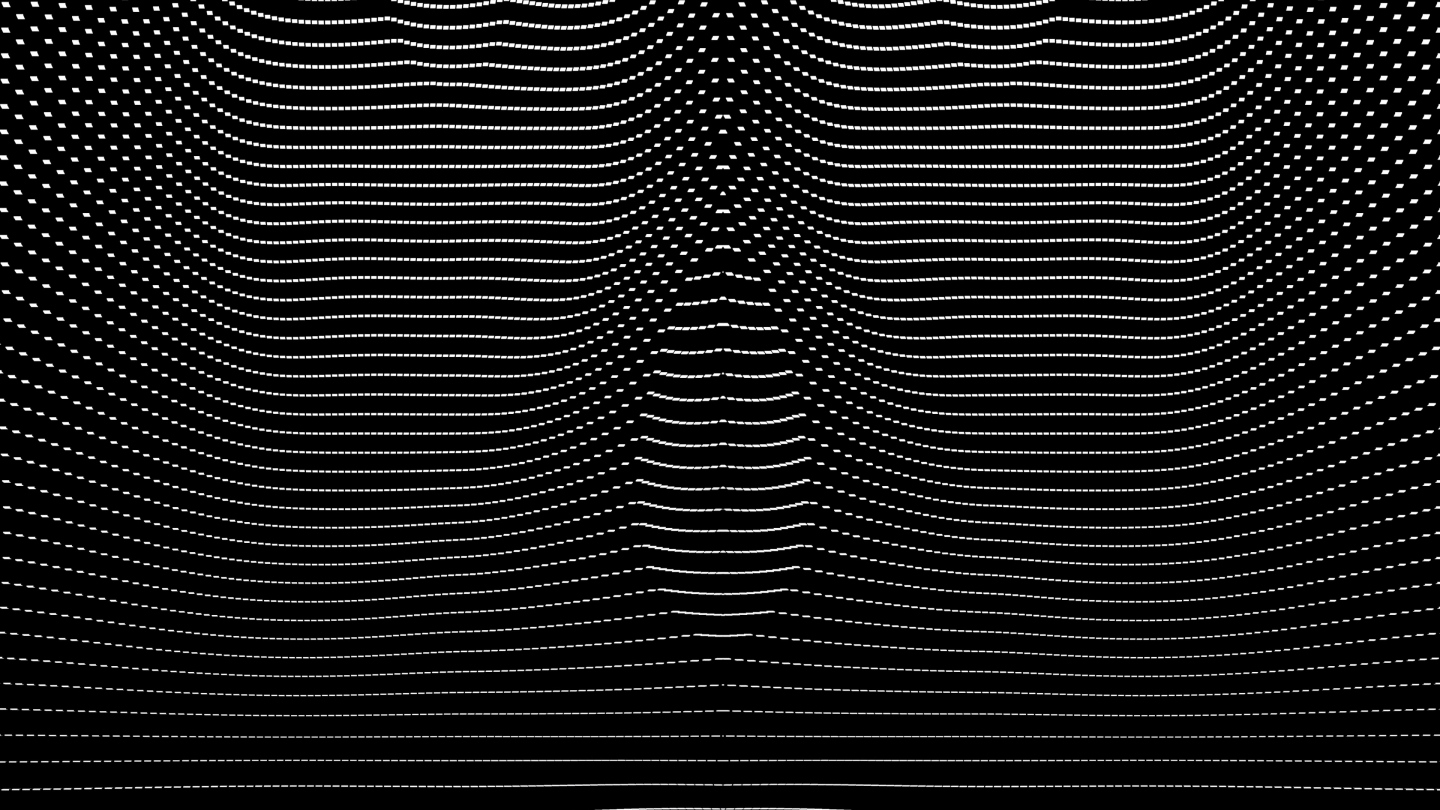 【4K时尚背景】黑白虚幻动态点线连动变化