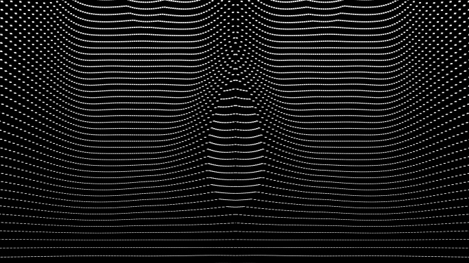 【4K时尚背景】黑白虚幻动态点线连动变化