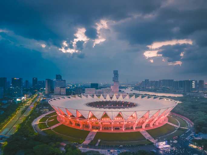 佛山地标建筑世纪莲体育馆