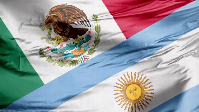 墨西哥和阿根廷挥舞着旗帜