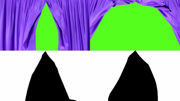 紫色窗帘3D动画
