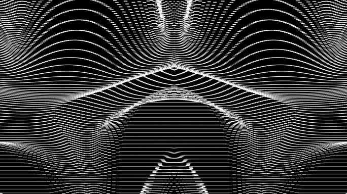 【4K时尚背景】黑白虚幻动态点线光影变化