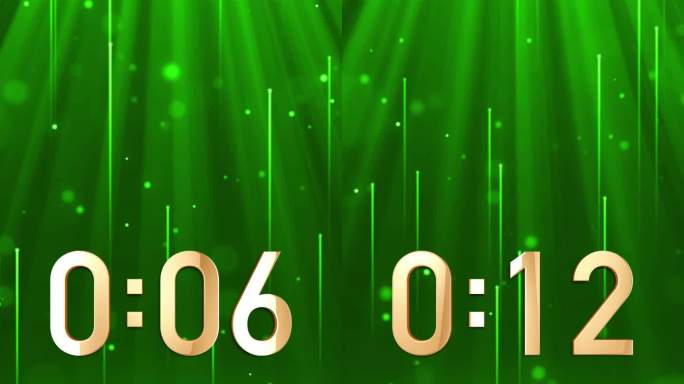 高端绿色30秒钟钟液晶正数顺数计时竖屏