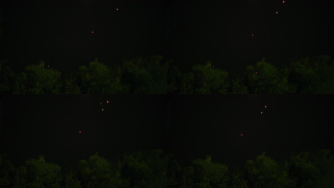 东马美里当地民众庆祝中秋中国月亮节慢动作60 fps镜头