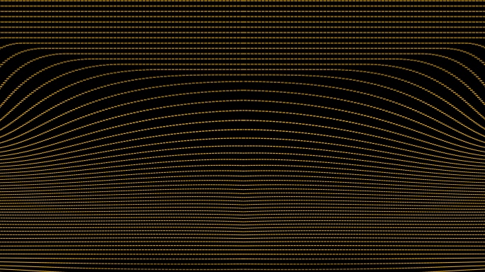 【4K时尚背景】黑金线体动态点线光点矩阵