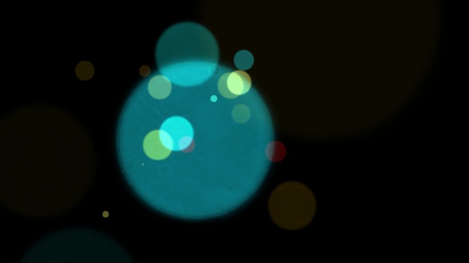 彩色圆型光斑光效背景粒子元素单元