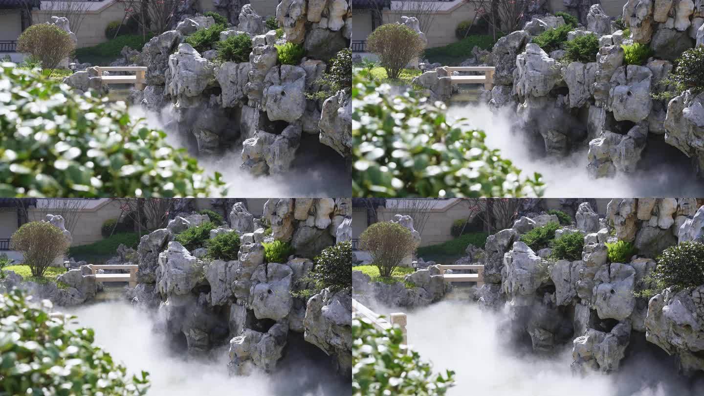 中式园林假山太湖石