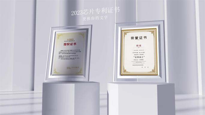 高端荣誉证书包装无插件