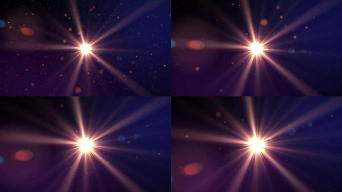超新星在太空中穿越星域，爆发光芒，大乐队艺术。