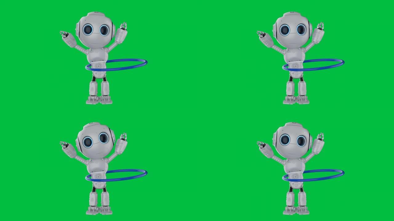 机器人玩呼啦圈