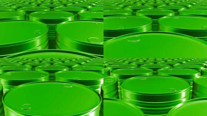 绿色油桶的循环动画