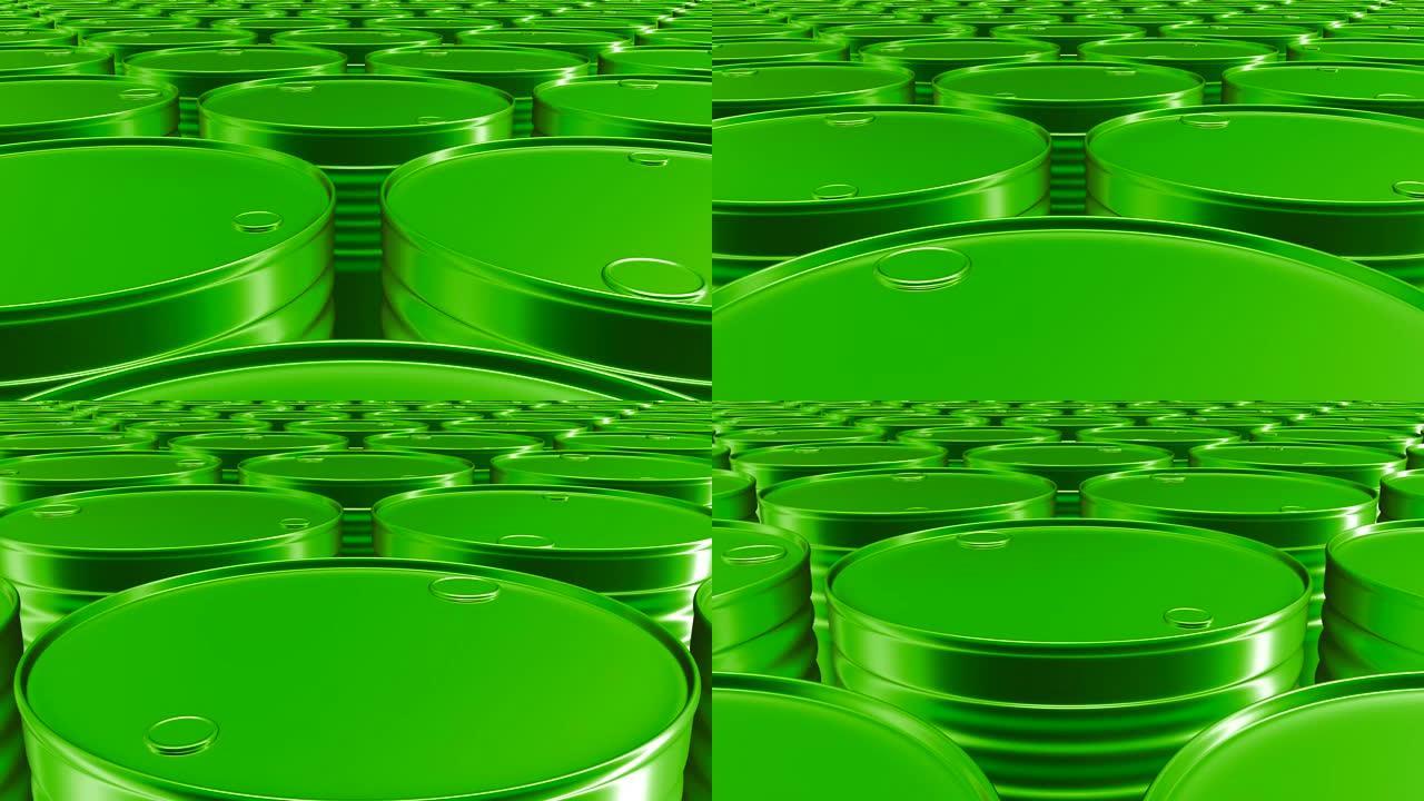 绿色油桶的循环动画