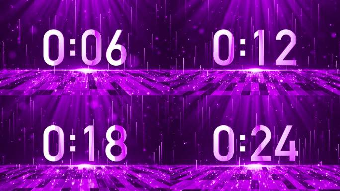 高端粉紫色30秒钟钟液晶正数顺数计时