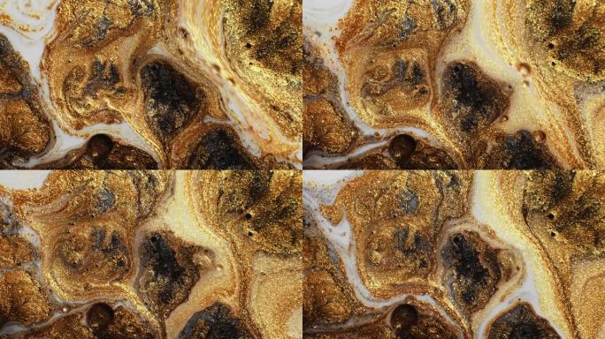 闪光漆流动青铜白色苍鹭流体混合物