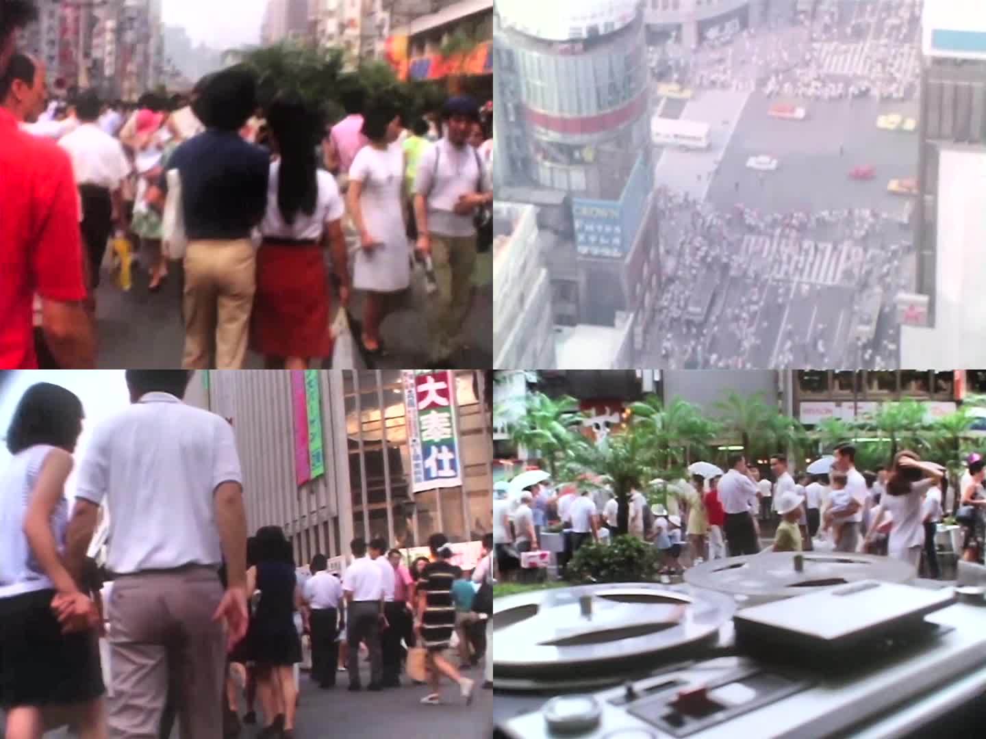 1970年日本 繁华的银座街道